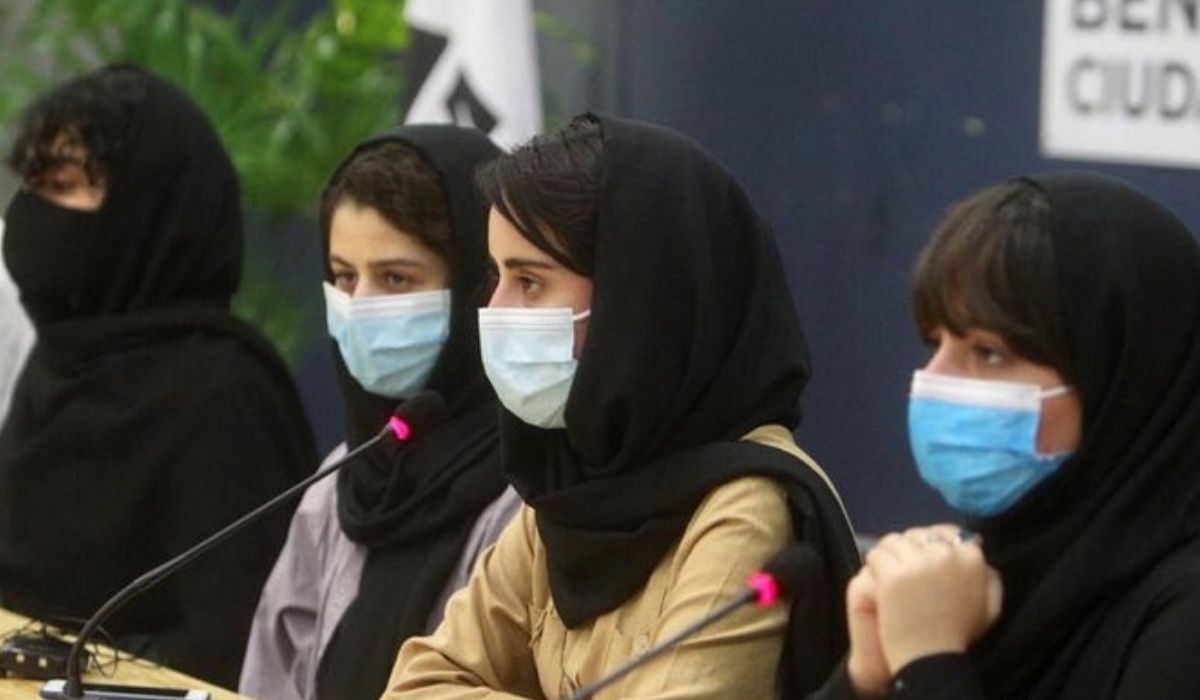 Afghan all-girl robotics team members arrive in Mexico